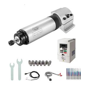 Motor de Husillo CNC Refrigerado por Aire Zhong Hua Jiang ER11 de 0.8KW, 65mm, 110V/220V, Redondo, con Kits VFD para Máquina de Grabado CNC - Product Image 1