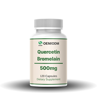 FM OEM/ODM Capsules végétariennes Capsules de broméline de quercétine Optimum Supplément de soutien nutritionnel