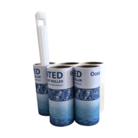 Océan parfumé 40 feuilles Épilateur pour animaux de compagnie Premium Lint Rouleaux et brosses