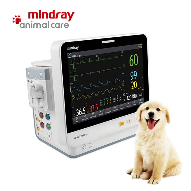 Mindray EPM 12M Vet Multi-parameter Animals Patient Monitor Vet Medical Equipment Monitor 12.1" Portable Veterinary Monitor