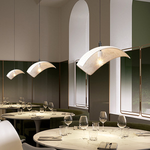 Lampe suspendue de designer nordique, forme ovale, LED E27, commande par interrupteur, pour restaurant, bar, hôtel, café, éclairage - Product Image 1