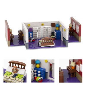 MOC1438 FNAF Midnight Bear <span class=keywords><strong>4</strong></span> habitaciones sin figuras de acción Bloques de construcción Figuras Personaje Ladrillos Juguetes 5 noches en <span class=keywords><strong>Freddy</strong></span> - Product Image 6