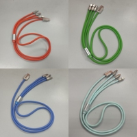Nouveaux câbles USB de charge rapide 1m 3A Type C, câbles de données en silicone pour la charge
