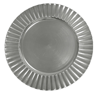 Assiettes de présentation en plastique PP de luxe durables, marque WOJU, motif personnalisé pour mariage, plat à poisson, pour la maison, les fêtes, les événements et les hôtels