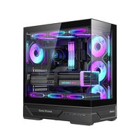 Hantek GX760A Tianxuanren Mid-Tower Desktop Computer Case ATX Water-Cooled Side-Transparent Panoramic View Brand New No Front