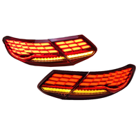 Pour BENZ Classe C W205 C205 Coupé 2015-2021, feux arrière LED style écailles de dragon, ensemble de feux arrière, clignotants séquentiels, lifting