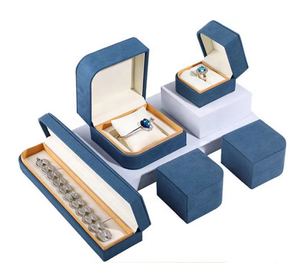<span class=keywords><strong>Boîte</strong></span> d'emballage de bijoux haut de gamme en microfibre de luxe léger, en forme de <span class=keywords><strong>bague</strong></span>, pour collier, pendentif, bracelet, idéale pour une <span class=keywords><strong>demande</strong></span> en <span class=keywords><strong>mariage</strong></span> - Product Image 2