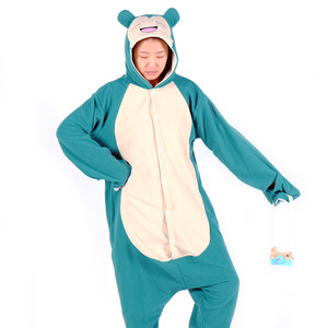 Gran oferta dibujos animados Snorlax Cosplay conjunto completo disfraces de lujo franela dormir mono Halloween - Product Image 6