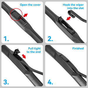 Lame d'essuie-glace hybride de conception pour le pare-brise de voiture Lame universelle d'essuie-glace de voiture Pièces de rechange automatiques de haute qualité 14 "-28" - Product Image 2