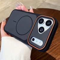 Coque magnétique pour iPhone 18 Pro Max, effet mat, résistante aux chutes, avec couleurs contrastées, compatible avec iPhone 16, 17, 15, 14, 13