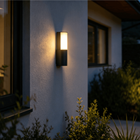 Applique murale LED extérieure étanche IP54 en aluminium moulé sous pression, 13W 3000K, pour villa, jardin, cour et porche