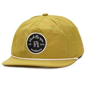 หมวกแก๊ปไนลอนแบบสแนปแบ็ค ป้ายทอแบบกำหนดเอง 5 ชิ้น หมวกทรงไม่แข็ง พร้อมเชือก - Product Image 4