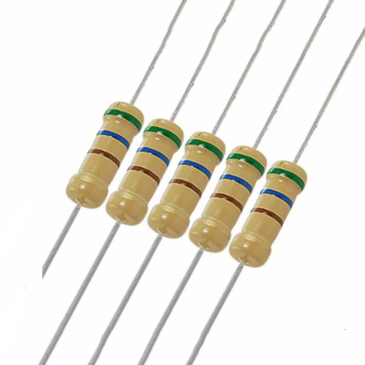 wholesale plug-in color ring carbon film resistor 1/2 w smd resistor pack