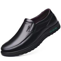 Chaussures pour hommes en cuir véritable, décontractées, respirantes, antidérapantes, confortables, chaussures de papa