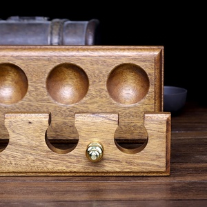 Porta pipa da fumo in noce dritta moda <span class=keywords><strong>Vintage</strong></span> 7 posti all'ingrosso porta pipa per tabacco - Product Image 4