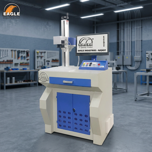 Eagle 48.4302-SP <b>Stainless</b> <b>Steel</b> Goldsmith <b>Workbench</b> with Pulsed Fiber Laser 20W for Laser Marking & Jewelry Casting 105. Kg. - Product Image 2