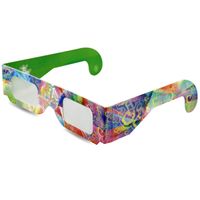 Gafas 3D de Papel Impresas Personalizadas OEM Beckon para Cine, Monitor de Computadora, Juegos, Adecuadas para Eventos, Publicidad, Programas Escolares