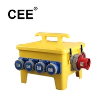 Boîtier de distribution extérieur CEE-17 avec protection IP68, serrure biométrique et prise de courant