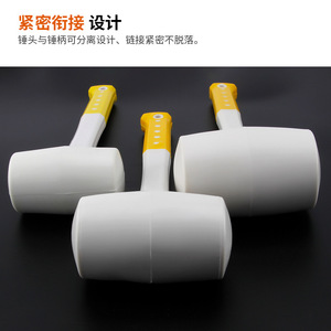 Plastic Handle Rubber <b>Hammer</b> Round Face Diy Construction Tool Small Medium Large Size - Product Image 4