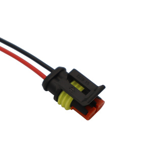 Conector Automotriz Serie 1.5, 2 Posiciones, Negro, Rojo, Amarillo, Plástico, 282080-1 - Product Image 2