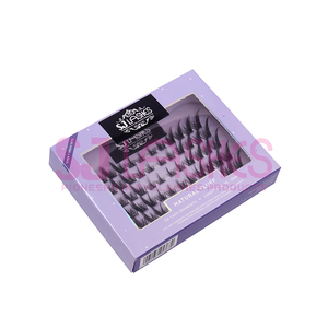 Cils en grappe style anime <span class=keywords><strong>manga</strong></span> à l'aspect naturel, faits à la main, en PBT, avec bande ultra-fine, effet œil de chat, réutilisables, boîte personnalisée - Product Image 5