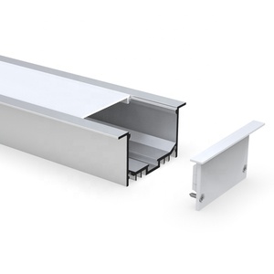 Với PC Cover Quảng Trường Tuyến Tính Đèn Khuếch Tán Đùn Alu <span class=keywords><strong>LED</strong></span> Tuyến Tính Hồ Sơ Nhôm Nhà Ở// - Product Image 5