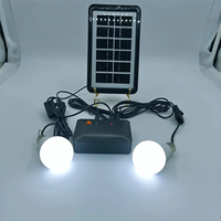 Kit d'éclairage solaire LED 3W pour camping, lampes à panneaux solaires, batterie au lithium 6000mAh, étanche IP65, système d'éclairage pour jardin et route