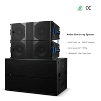 Système de sonorisation actif double 10 pouces Line Array 710W, audio PA professionnel amplifié pour événements et concerts en extérieur
