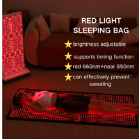 Tapis de luminothérapie rouge corps entier 1280 LED 660nm 850nm NIR, couverture infrarouge portable et flexible pour la maison