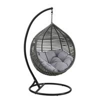 Pliable Rotin Garantie À Vie Suspendu Oeuf Chaise Rotin Terrasse Extérieure Corde Jardin Patio Oeuf Balançoire Chaise Avec Support