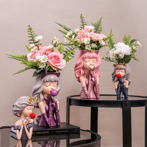 Nuova <span class=keywords><strong>Grande</strong></span> Statua di Ragazza Carina <span class=keywords><strong>in</strong></span> Resina <span class=keywords><strong>Vaso</strong></span> da Fiori Stile Ins Giardino Fatato <span class=keywords><strong>Vaso</strong></span> a Testa Decorazione per <span class=keywords><strong>Piante</strong></span> Grasse <span class=keywords><strong>in</strong></span> <span class=keywords><strong>Vaso</strong></span> Vasi per Bonsai da Scrivania - Product Image 1