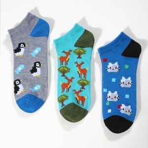 Phim Hoạt Hình Pixel Động Vật Hợp Thời Trang Mùa Đông Vớ Thời Trang Độc Đáo Crew Cao Cho Nam Giới Và Phụ Nữ Xuất Khẩu Sang Vui Vớ Vớ Người Đàn Ông - Product Image 3