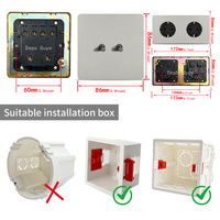 Interruptor de pared retro europeo con panel de palanca, 1-4 módulos, 2 vías, gris plateado, acero inoxidable cepillado, interruptor antiguo con toma de corriente y carga USB