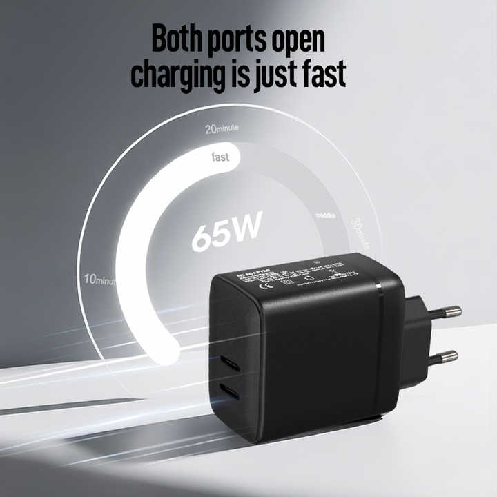 Ultra Slim 65W USB C Charger PD 3.0 Fast Charging Wall Adapter for ...