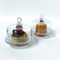 Faible MOQ, Beurrier rectangulaire en verre gaufré avec couvercle à bouton pour le rangement sur le comptoir de cuisine à la maison
