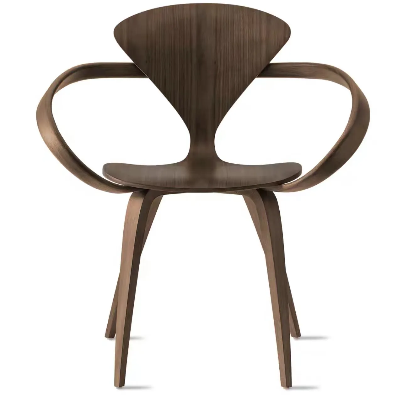 Moderne Modedesigner möbel Made in China Holz Esszimmer Walnuss Sofas tühle Büro Einzels tuhl