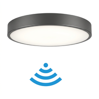 Worbest Nouvelle Arrivée Plafonnier LED 14 pouces 25W 5CCT Sélectionnable 120V avec Détecteur de Mouvement pour Salon et Chambre Certifié ETL/cETL