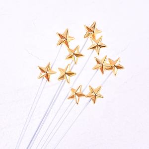 XJH 50 piezas estrella plástico pastel Topper Feliz cumpleaños <span class=keywords><strong>Fondant</strong></span> pastel decoración herramienta hornear pastel Decoración - Product Image 2