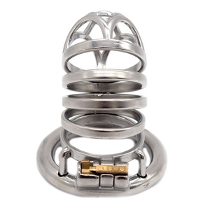 Jaula de Castidad Masculina FRRK de 6.8cm, Candado de Bondage BDSM, Jaula de Castidad de Acero Inoxidable para Pene, Jaula de Castidad para Hombres - Product Image 5