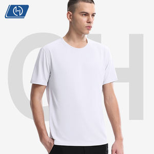 T-Shirt da Uomo con Collo Rotondo 130g ad Asciugatura Rapida Tessuto in Seta Ghiaccio Traspirante Leggero per Sport all'Aperto e <span class=keywords><strong>Corsa</strong></span> - Product Image 1