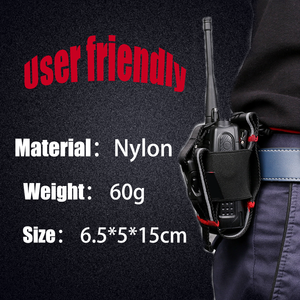 कमर बैग धारक के साथ रेडियो केस प्लास्टिक बैग के लिए हैंडहेल्ड वाल्की टॉकी - Product Image 4