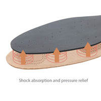 S-king – semelle intérieure de luxe en peau de mouton, semelles de chaussures en cuir absorbant les chocs en émulsion respirante