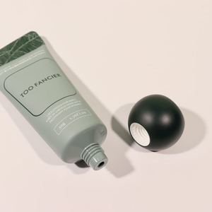 Tube souple en PE mat avec bouchon rond noir multi-facettes pour argile coiffante pour hommes - Product Image 2