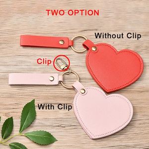 Regalos de Recuerdo Fáciles de Llevar, Espejo de Maquillaje HD con Forma de Corazón de Cuero PU, Ideal para Fiestas, Estudiantes, Belleza, Damas, Mujeres, Niñas - Product Image 2