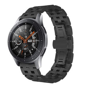 Bracelet en acier inoxydable à cinq perles pour Samsung Galaxy Watch, 20mm 22mm, 46mm 42mm, libération rapide - Product Image 6