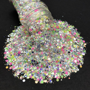 <span class=keywords><strong>Paillettes</strong></span> en polyester épaisses en vrac, mélange de couleurs crème glacée, pour artisanat en résine et décorations de Noël - Product Image 5