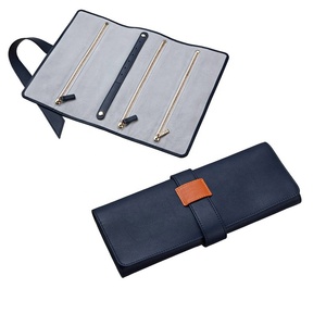 Sac à roulettes de bijoux de voyage en plein air en cuir de haute qualité, collier pour femme, sac à bijoux shopping - Product Image 6