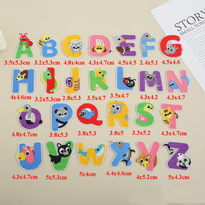 Оптовая цена, симпатичный термопресс для вышивки, маленькие A-Z нашивки с изображением животных для детей, сумка, шапка, одежда - Product Image 6
