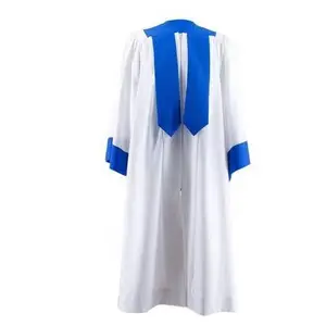 Hot Menjual Royal Blue Paduan Suara Chasuble Gaun Gereja Jubah Cocok