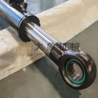 Système de bras de levage lourd pour chargeuse sur pneus, course longue, support de charge robuste, structure en acier haute résistance, montage à œil, vérin hydraulique